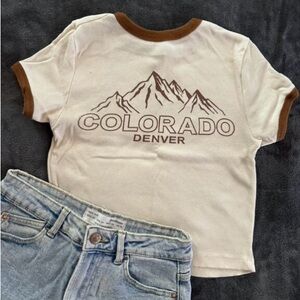 Social Culture Denver Colorado Crop Top